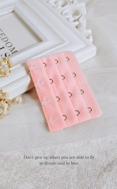 三排四鉤內衣延長背鉤 - 粉色