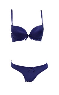 (絕版品)華麗舞姿 舒適無痕好摸集中內衣褲 B-C myBRA - 藍色