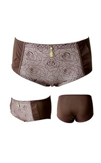 (絕版品)寶石系美姬花漾內褲 FREE myBRA - 棕色