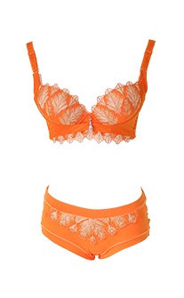 (絕版品)飛蛾撲火 提托爆乳注目滿分機能內衣褲 A-B myBRA - 橘色